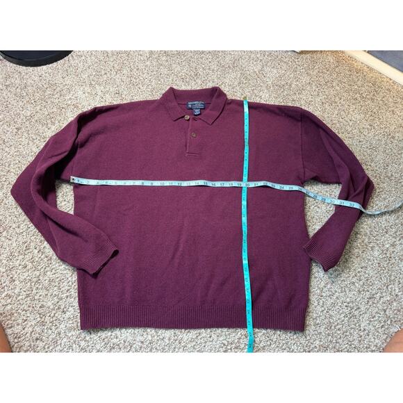 Abercrombie & Fitch Men's Sweater, size XL; 100% Lambswool; Vintage 90's - Picture 4 of 10